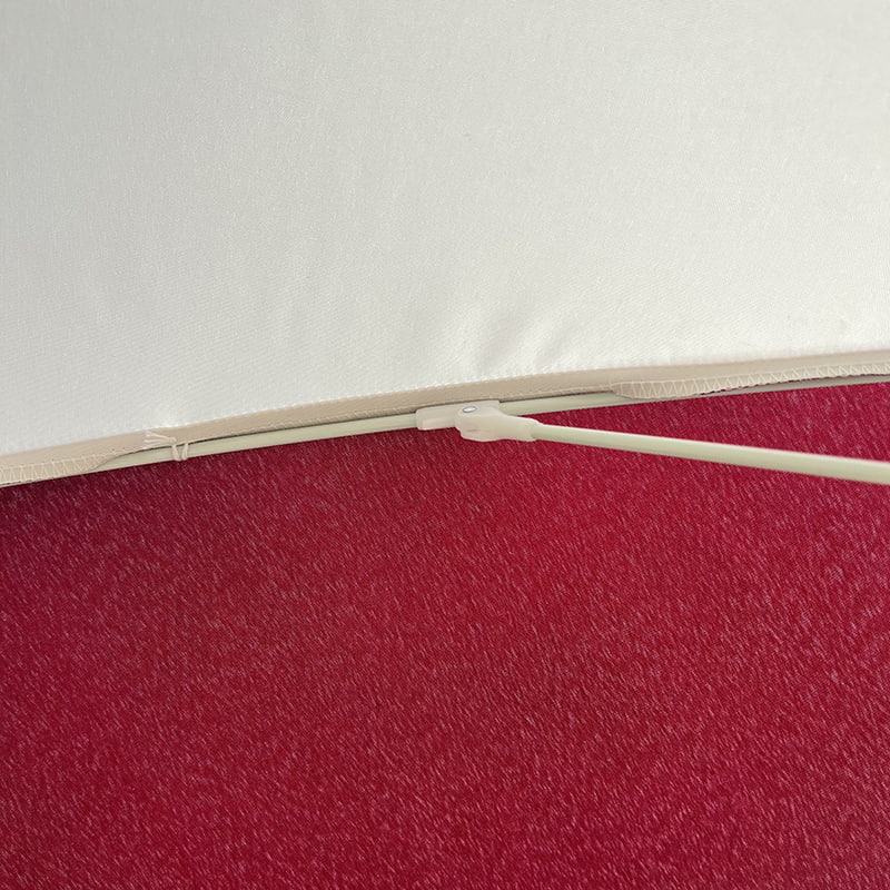 2M Fiberramme, letvægts aluminiumsskaft, almindelig solparaply.