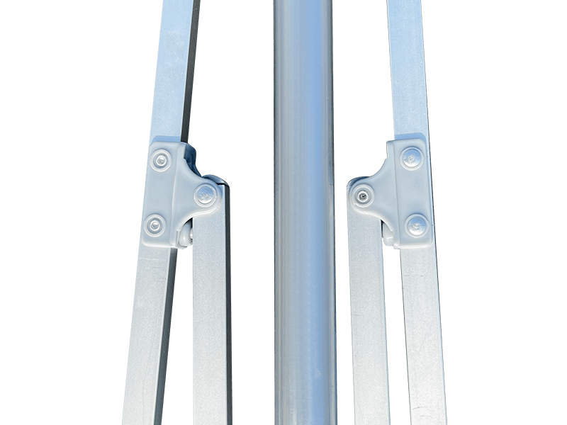 2,8*2,4M 2-ribbet dekorativ strandparaply