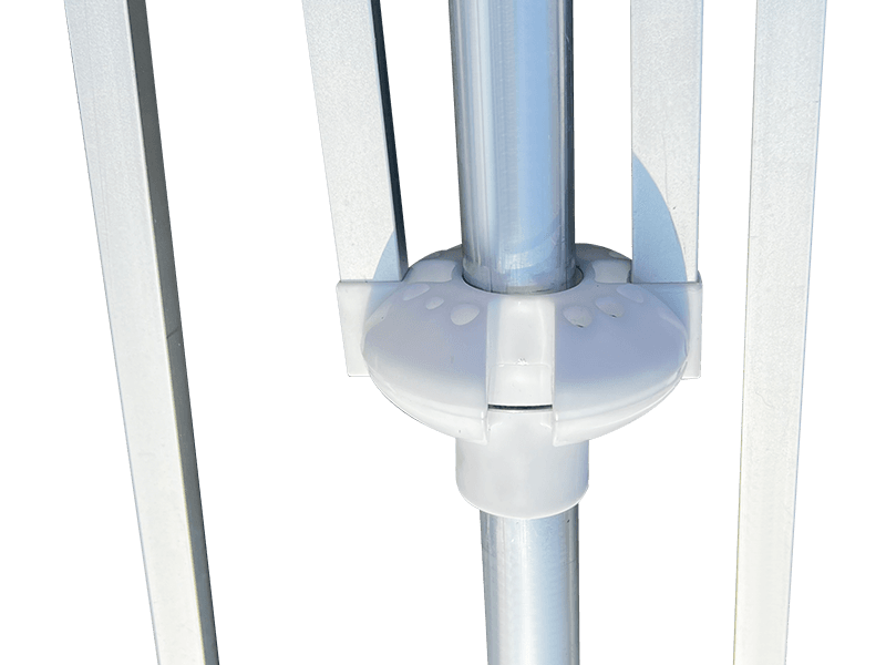 2,8*2,4M 2-ribbet dekorativ strandparaply