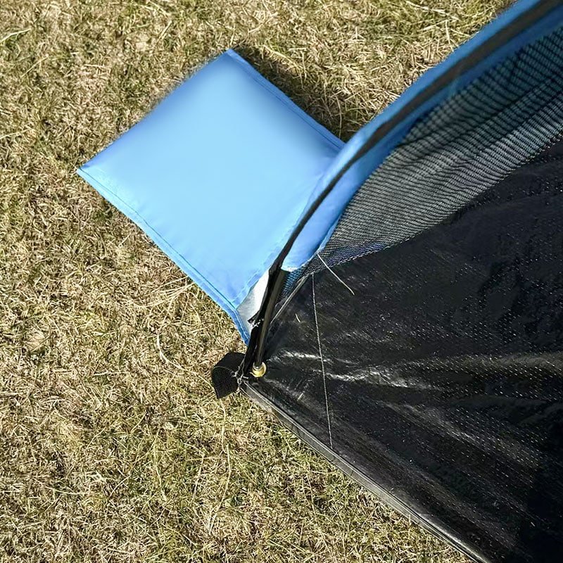 Udendørs strandcampingtelt med integreret jordmåtte