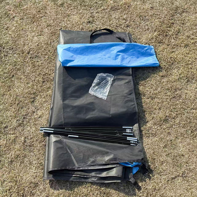 Letvægts, tresidet ventileret strandtelt