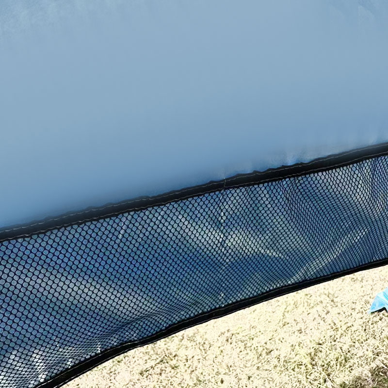 Udendørs strandcampingtelt med integreret jordmåtte