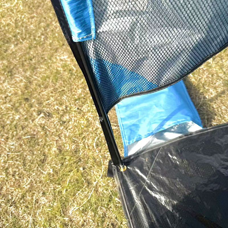 Udendørs strandcampingtelt med integreret jordmåtte