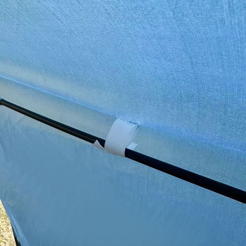 Udendørs strandcampingtelt med integreret jordmåtte