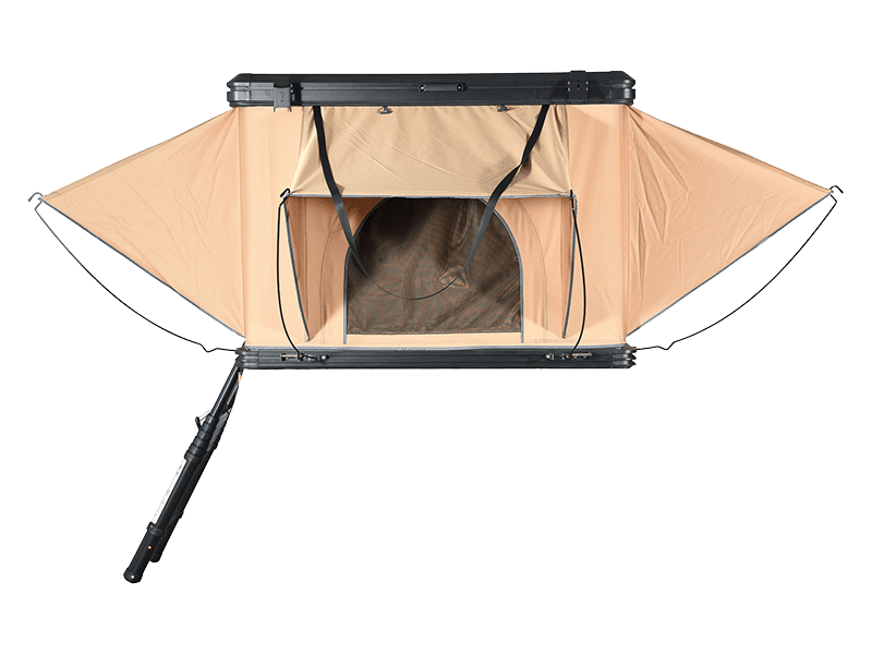 Campingtelt på taget med stige Campingtelt på taget med stige