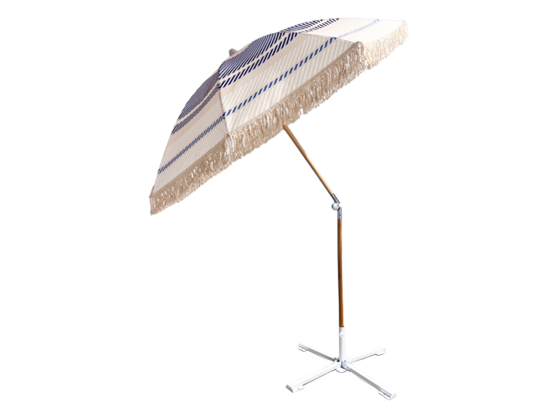 2,0M polyester strandparaply med aluminiumsstang og kvaster 2,0M polyester strandparaply med aluminiumsstang og kvaster