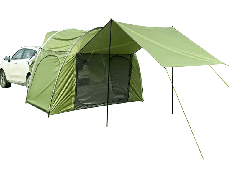 Rear Tent For Cars With Mesh Extendable Canopy