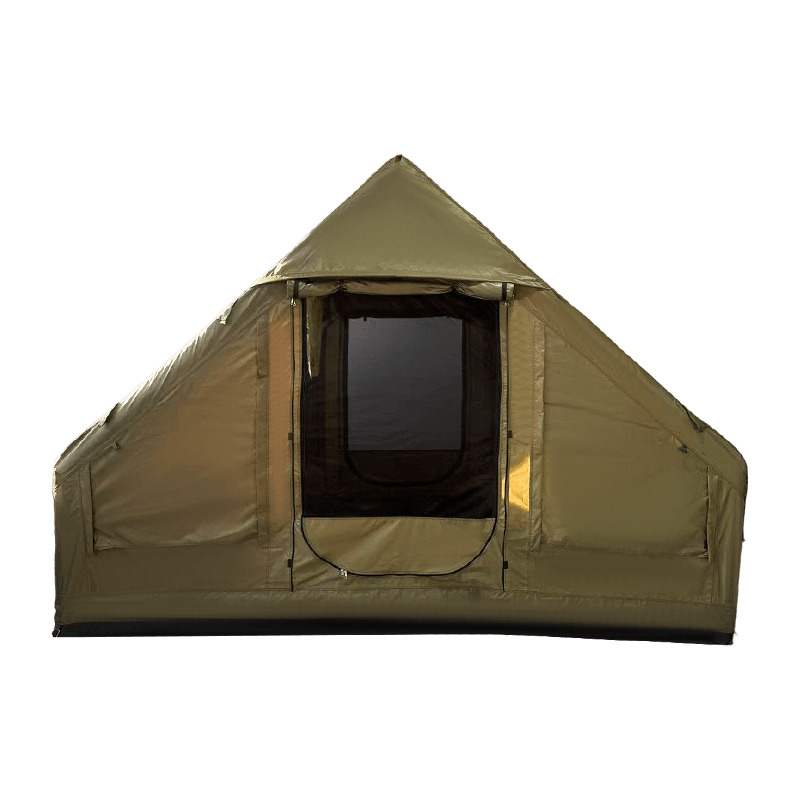 Militærgrønt oppusteligt campingtelt i lille størrelse Militærgrønt oppusteligt campingtelt i lille størrelse